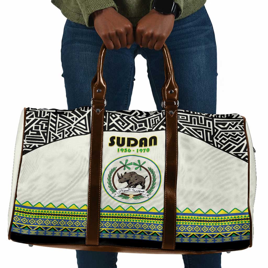 Sudan 1956-1970 Travel Bag With African Pattern
