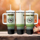 Personalized Sudan Tumbler With Handle Coat Of Arms 1956-1970 With African Pattern - African Pride