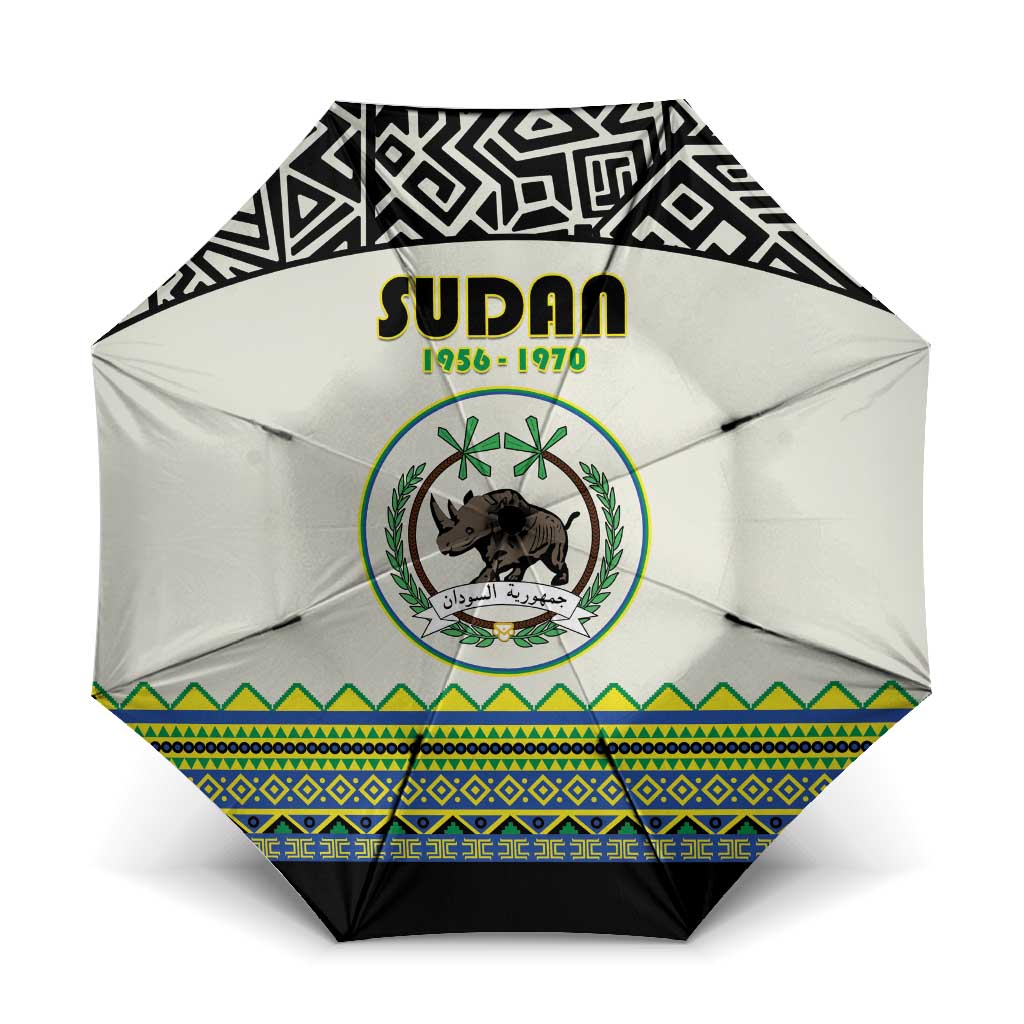 Sudan 1956-1970 Umbrella With African Pattern