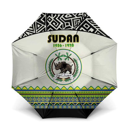 Sudan 1956-1970 Umbrella With African Pattern