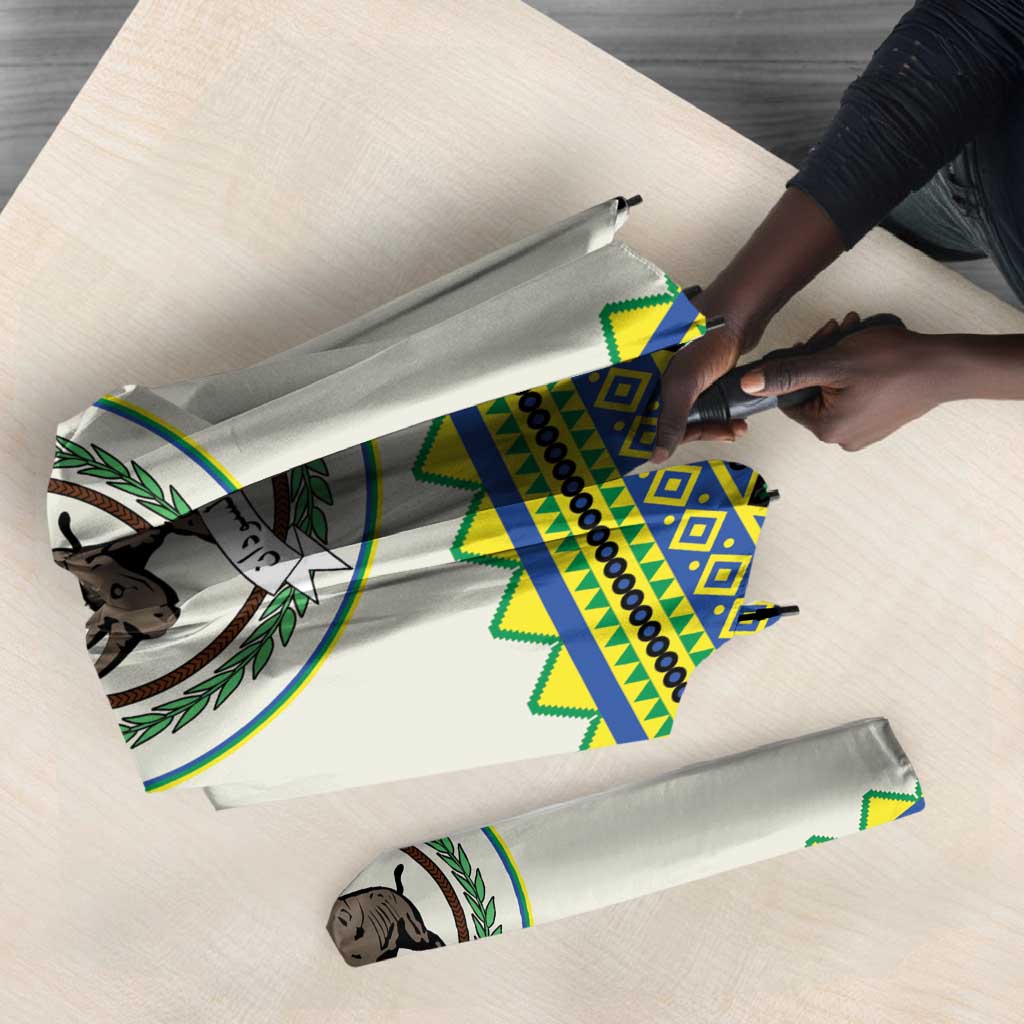 Sudan 1956-1970 Umbrella With African Pattern
