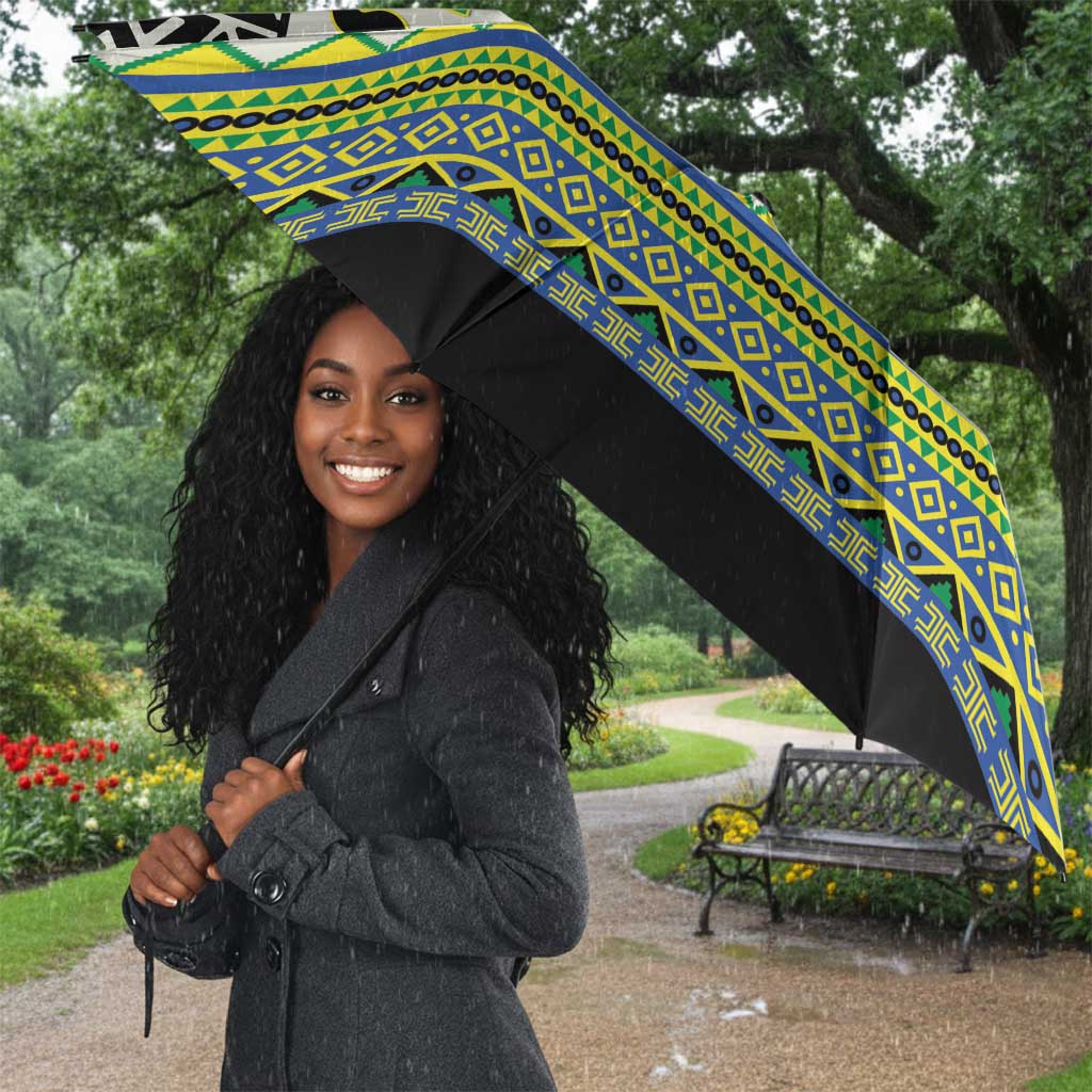Sudan 1956-1970 Umbrella With African Pattern