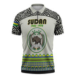 Personalized Sudan 1956-1970 Zipper Polo Shirt With African Pattern