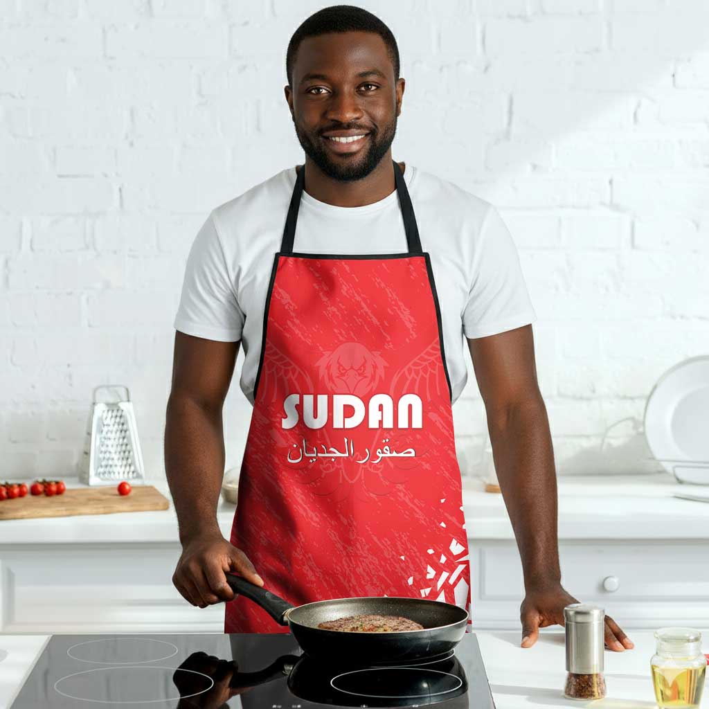 Sudan Football Apron Come On Falcons of Jediane