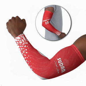 Custom Sudan Football Arm Sleeves Come On Falcons of Jediane