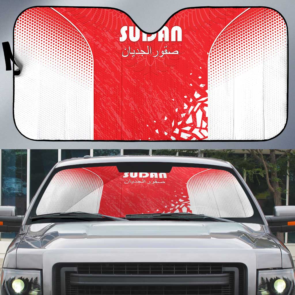 Sudan Football Auto Sun Shade Come On Falcons of Jediane
