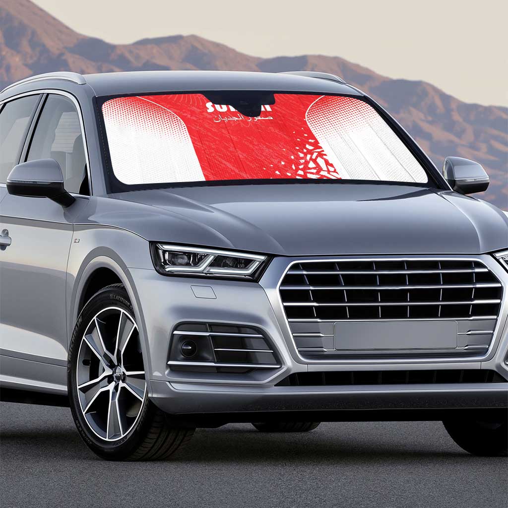 Sudan Football Auto Sun Shade Come On Falcons of Jediane