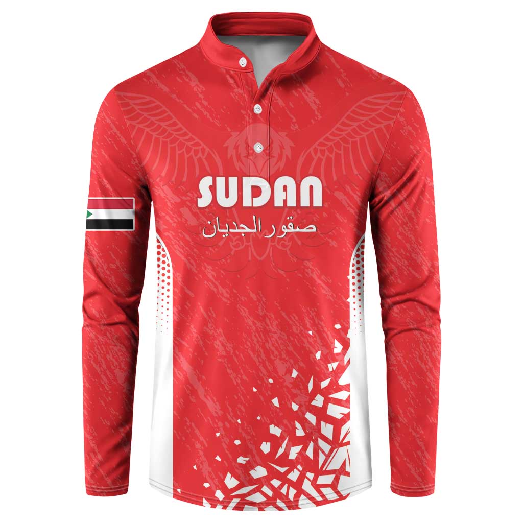 Custom Sudan Football Button Sweatshirt Come On Falcons of Jediane