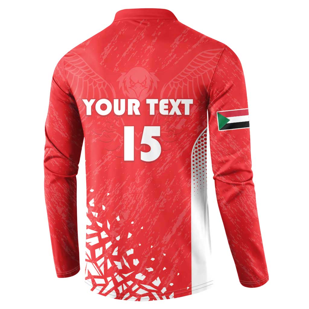 Custom Sudan Football Button Sweatshirt Come On Falcons of Jediane