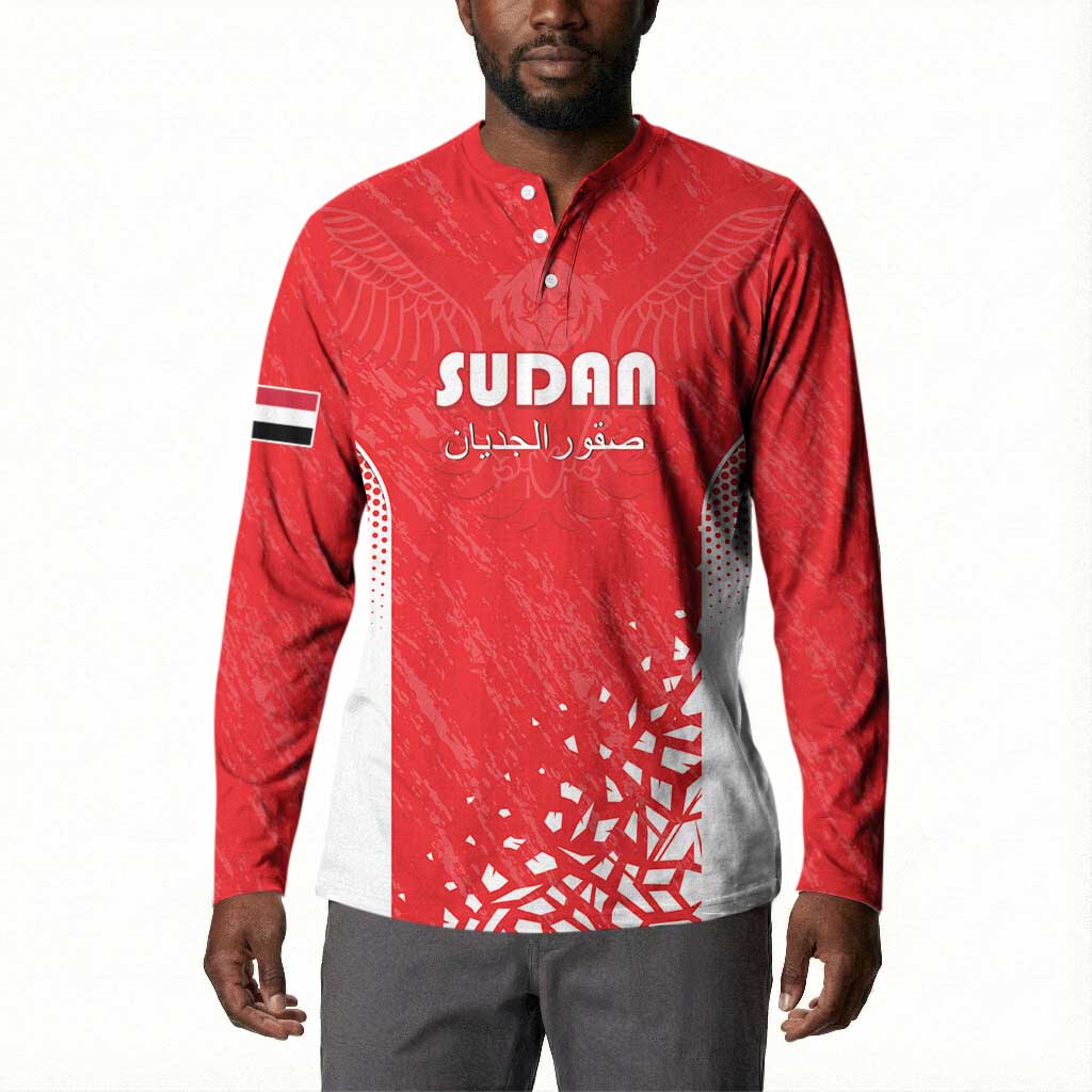 Custom Sudan Football Button Sweatshirt Come On Falcons of Jediane