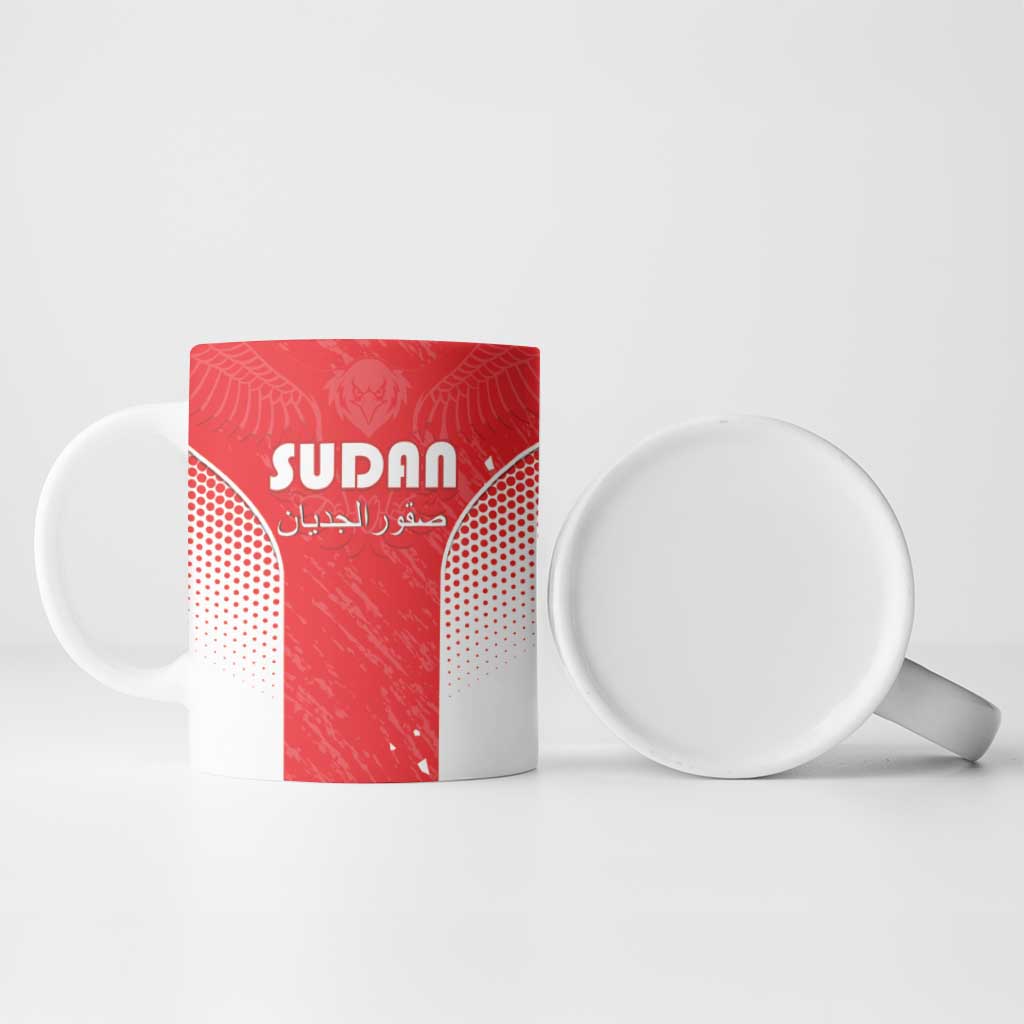 Custom Sudan Football Ceramic Mug Come On Falcons of Jediane