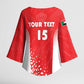 Custom Sudan Football Kimono Sleeve Blouse Come On Falcons of Jediane