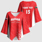 Custom Sudan Football Kimono Sleeve Blouse Come On Falcons of Jediane