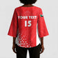 Custom Sudan Football Kimono Sleeve Blouse Come On Falcons of Jediane