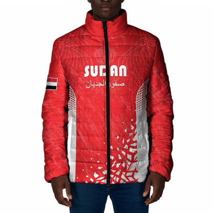 Custom Sudan Football Padded Jacket Come On Falcons of Jediane