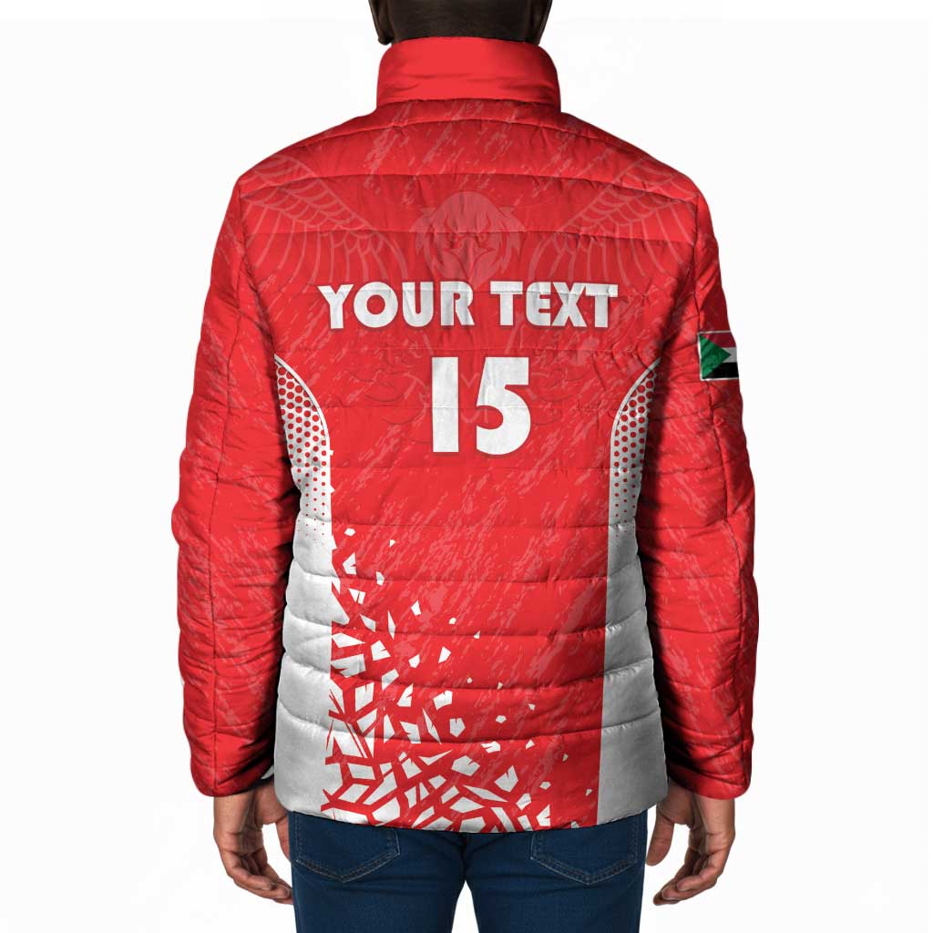 Custom Sudan Football Padded Jacket Come On Falcons of Jediane
