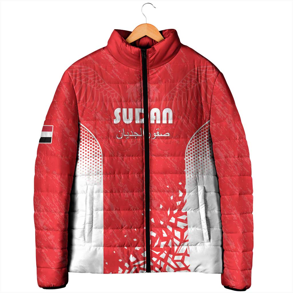 Custom Sudan Football Padded Jacket Come On Falcons of Jediane
