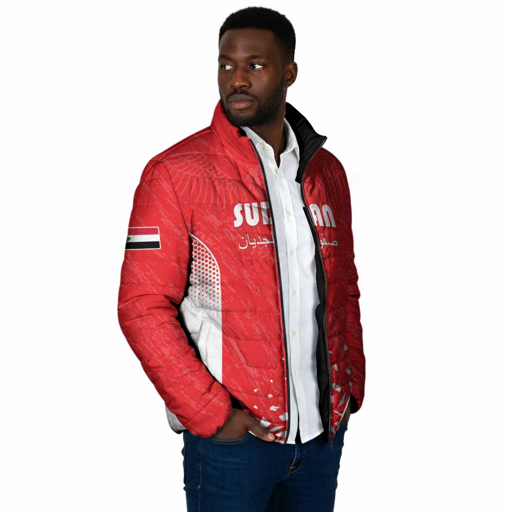Custom Sudan Football Padded Jacket Come On Falcons of Jediane