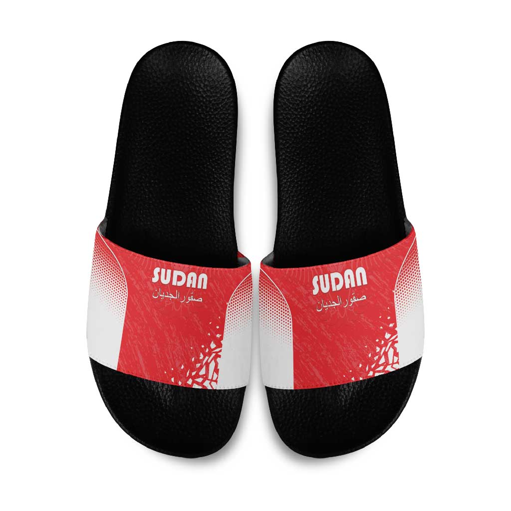 Sudan Football Slide Sandals Come On Falcons of Jediane