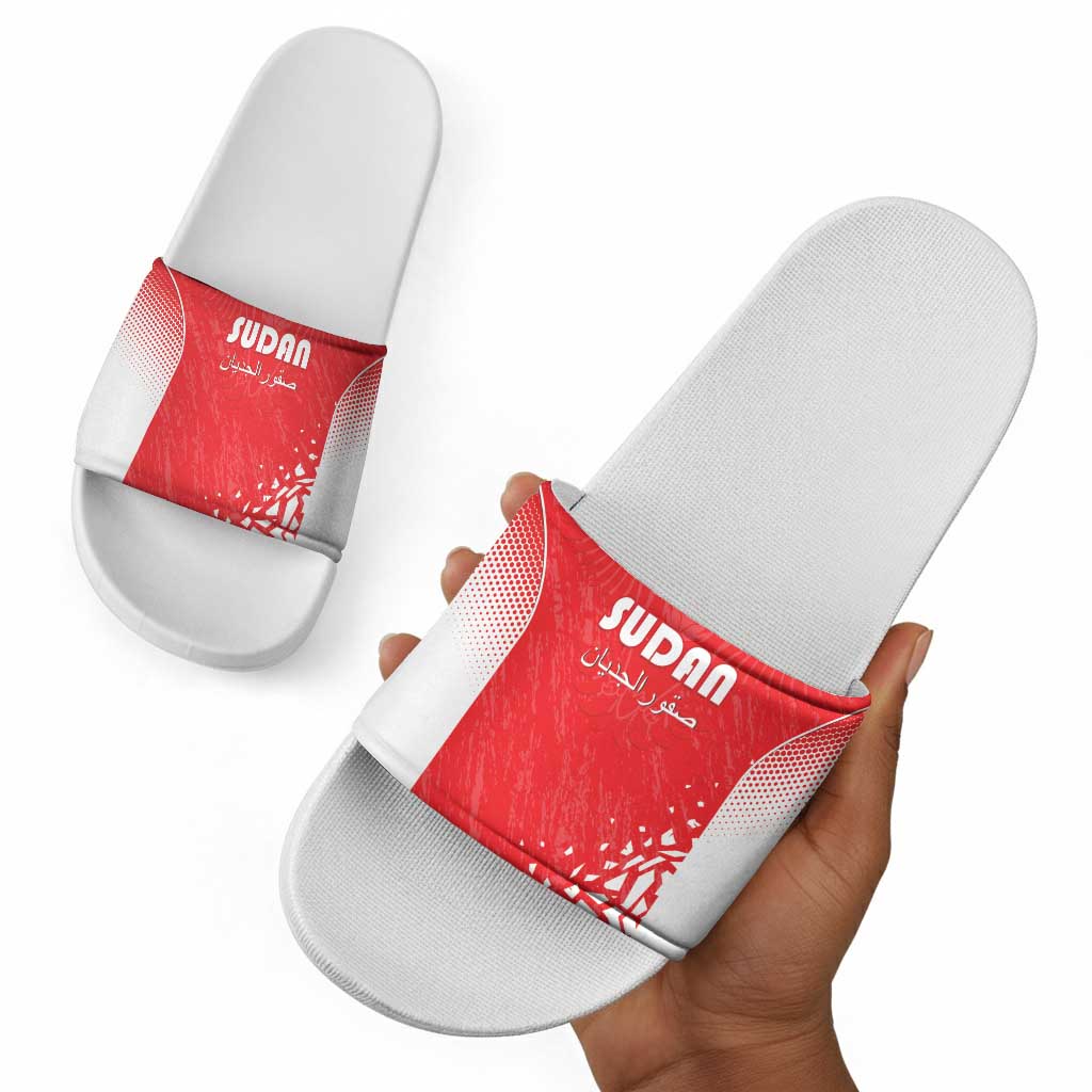Sudan Football Slide Sandals Come On Falcons of Jediane