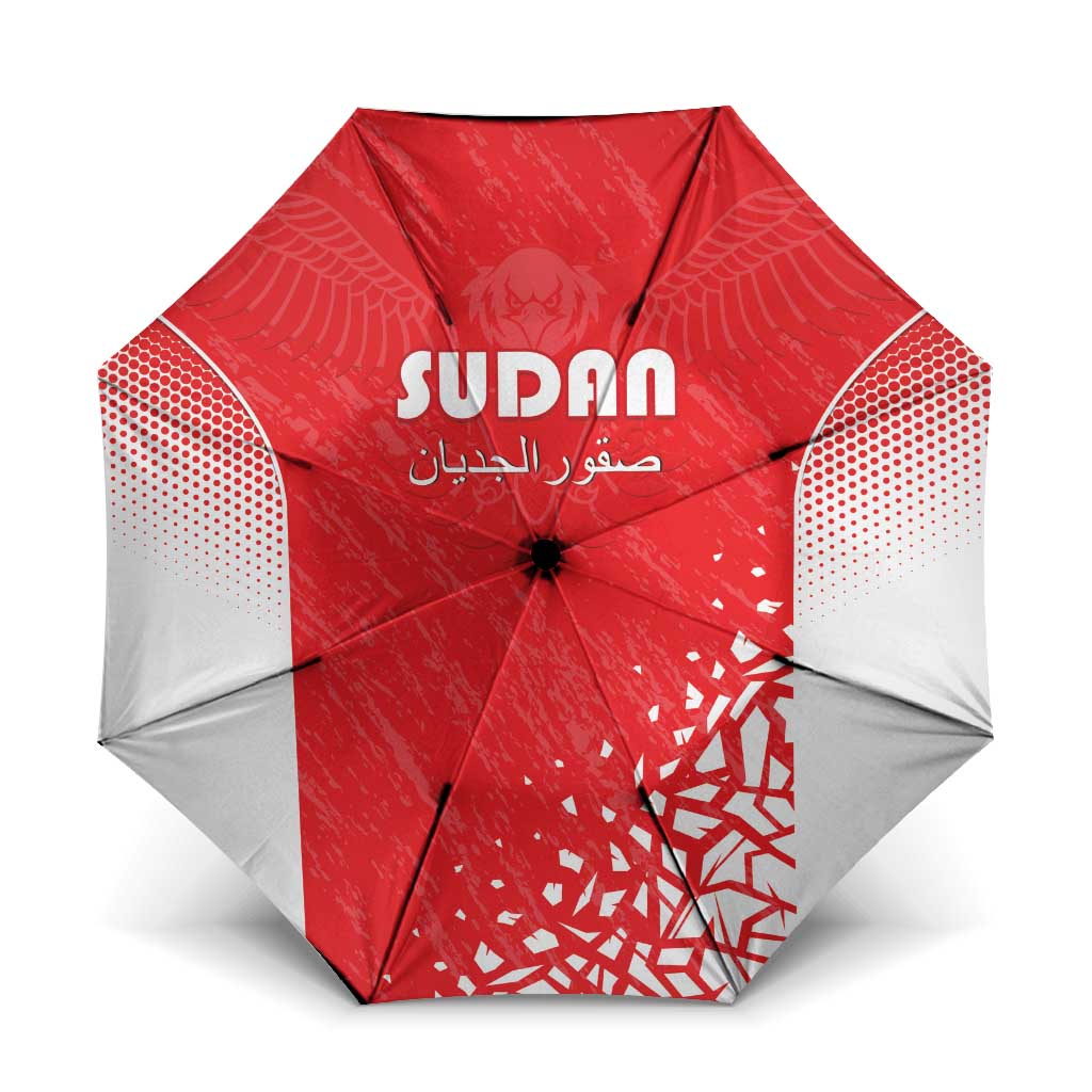 Sudan Football Umbrella Come On Falcons of Jediane
