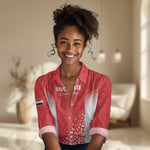 Custom Sudan Football Women Casual Shirt Yalla Falcons of Jediane - African Pride