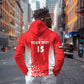 Custom Sudan Football Zip Hoodie Yalla Falcons of Jediane - African Pride