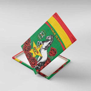 Personalized Burkina Faso Canvas Wall Art White Stallion With Red Rose - Republic Day