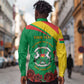 Personalized Burkina Faso Long Sleeve Button Shirt White Stallion With Red Rose - Republic Day