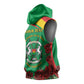 Personalized Burkina Faso Sleeveless Hoodie White Stallion With Red Rose - Republic Day - African Pride