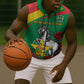 Personalized Burkina Faso Sleeveless Zip Hoodie White Stallion With Red Rose - Republic Day - African Pride