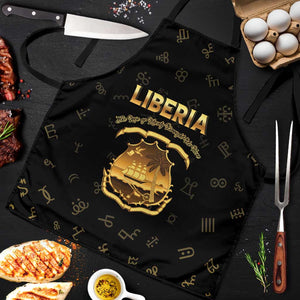 Liberia Vai Syllabary Heritage Apron National Emblem Golden Style
