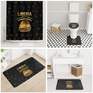 Liberia Vai Syllabary Heritage Bathroom Set National Emblem Golden Style