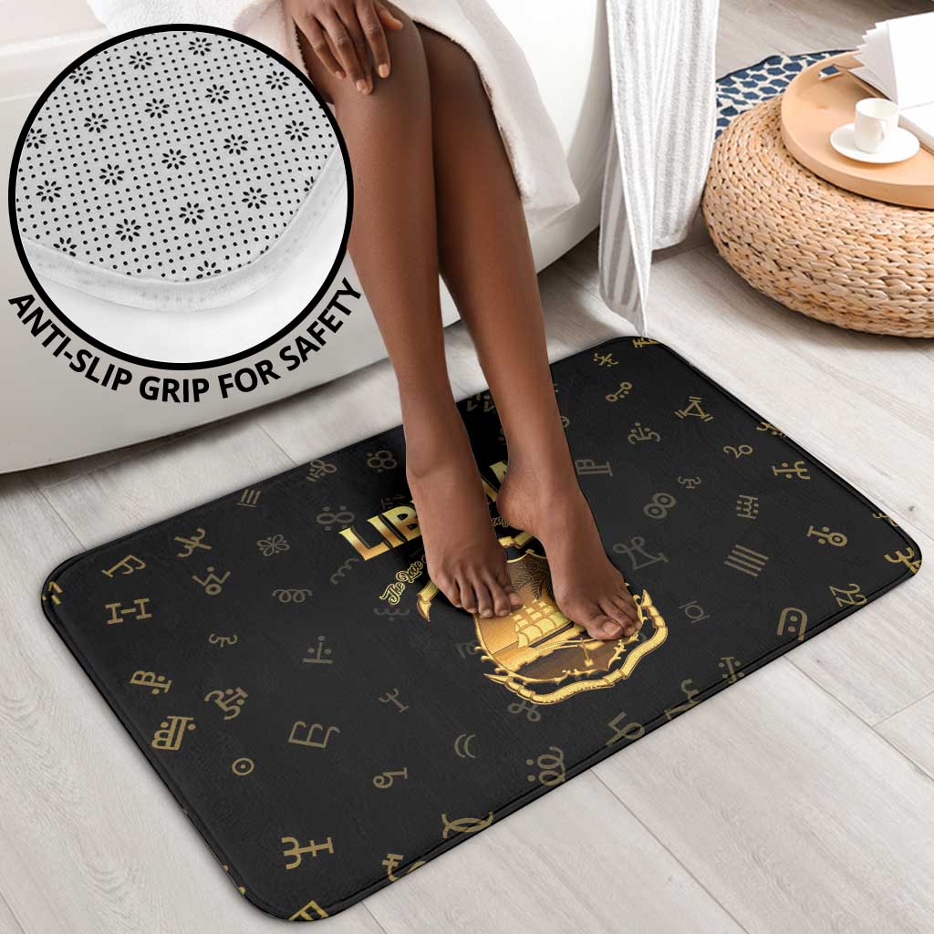 Liberia Vai Syllabary Heritage Bathroom Set National Emblem Golden Style