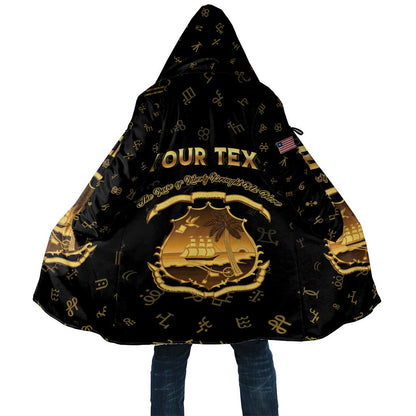 Personalized Liberia Vai Syllabary Heritage Cloak National Emblem Golden Style