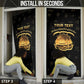 Personalized Liberia Vai Syllabary Heritage Door Cover National Emblem Golden Style