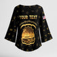 Personalized Liberia Vai Syllabary Heritage Kimono Sleeve Blouse National Emblem Golden Style