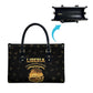 Liberia Vai Syllabary Heritage Leather Bag National Emblem Golden Style