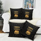 Liberia Vai Syllabary Heritage Pillow Cover National Emblem Golden Style