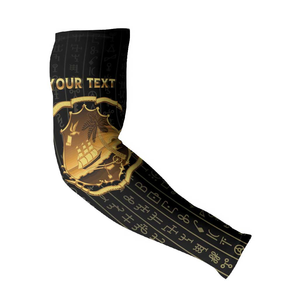 Personalized Liberia Vai Syllabary Vertical Pattern Arm Sleeves