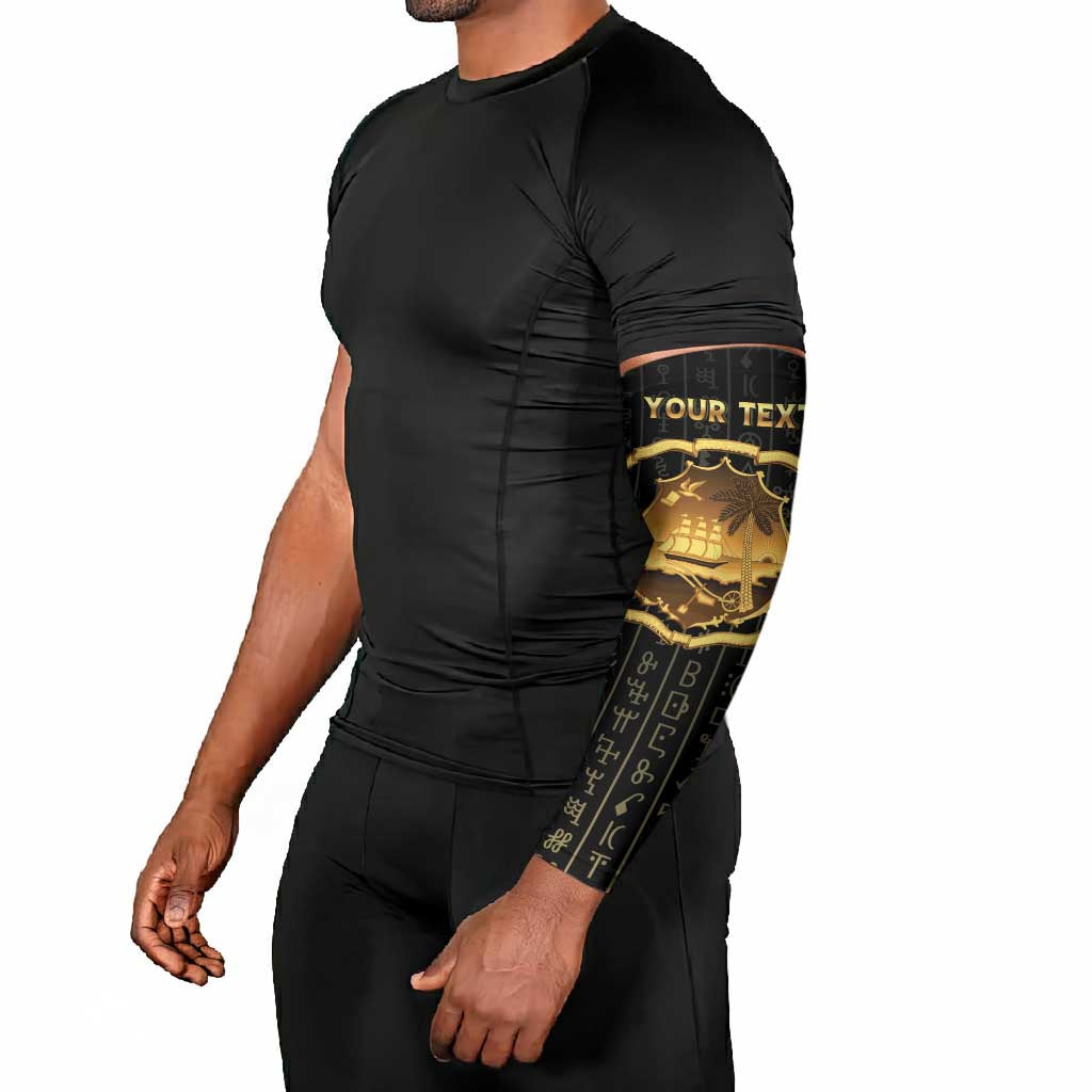 Personalized Liberia Vai Syllabary Vertical Pattern Arm Sleeves