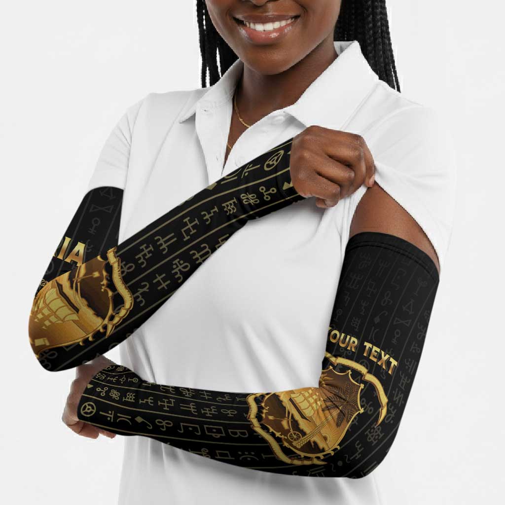 Personalized Liberia Vai Syllabary Vertical Pattern Arm Sleeves