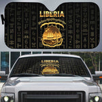 Liberia Vai Syllabary Vertical Pattern Auto Sun Shade