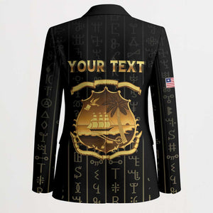 Personalized Liberia Vai Syllabary Vertical Pattern Blazer