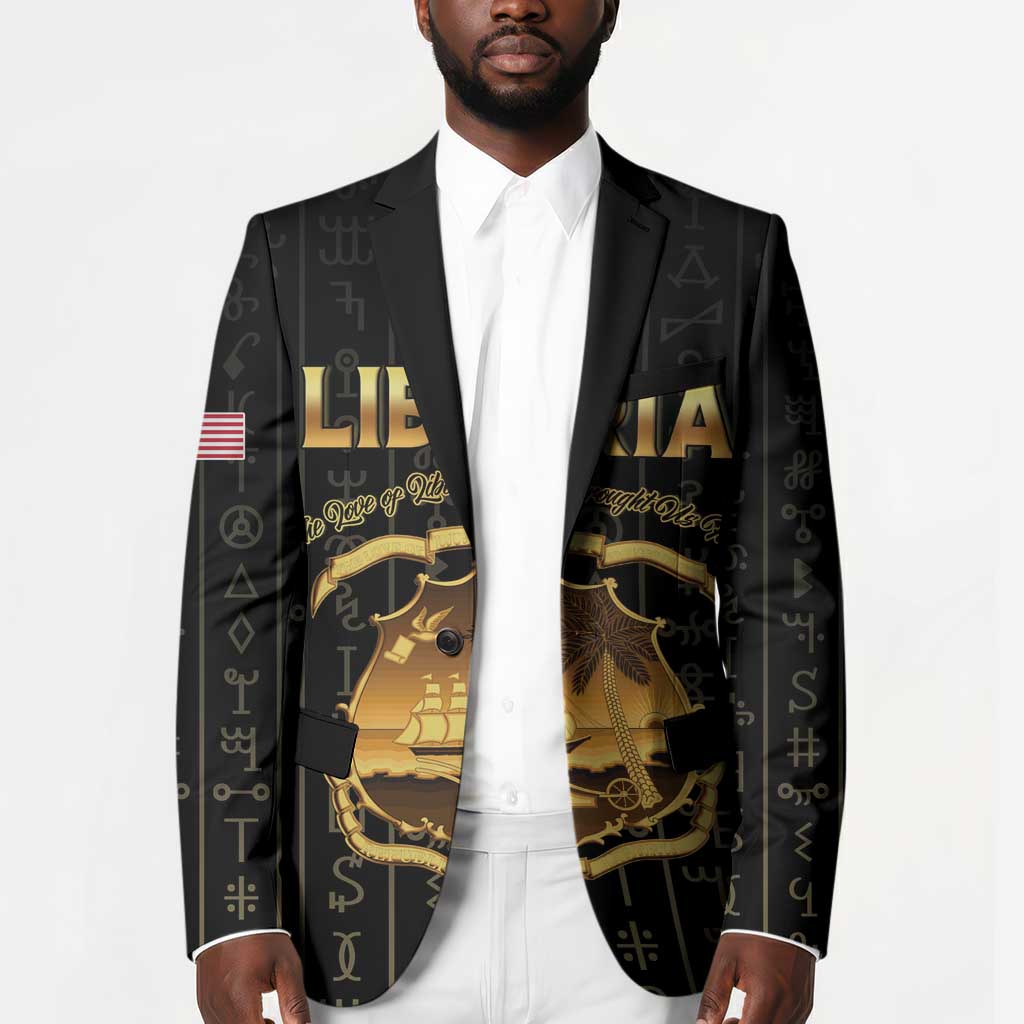 Personalized Liberia Vai Syllabary Vertical Pattern Blazer