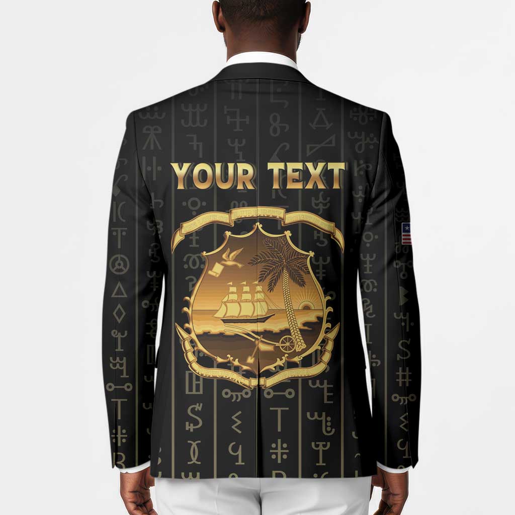 Personalized Liberia Vai Syllabary Vertical Pattern Blazer