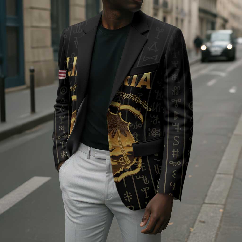 Personalized Liberia Vai Syllabary Vertical Pattern Blazer