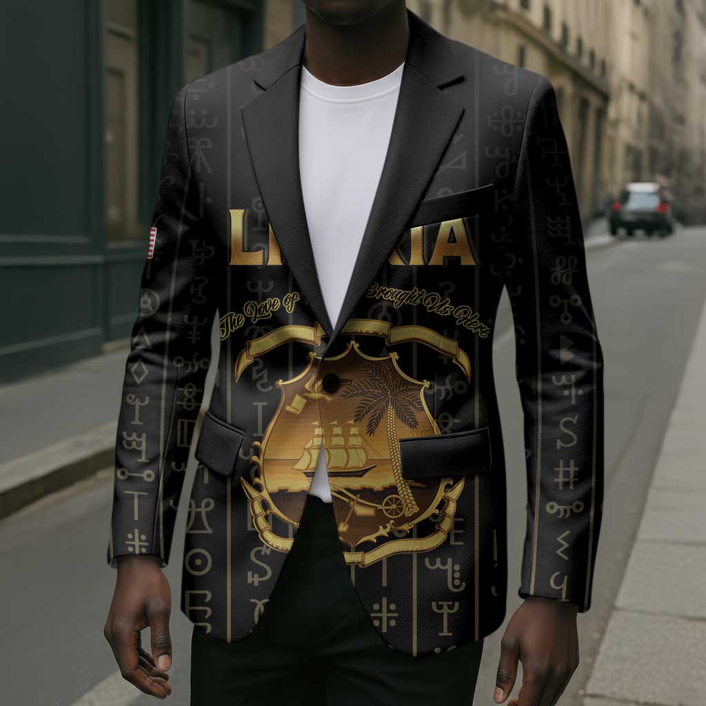 Personalized Liberia Vai Syllabary Vertical Pattern Blazer