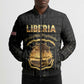 Personalized Liberia Vai Syllabary Vertical Pattern Bomber Puffer Jacket