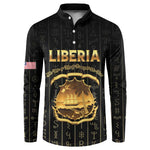Personalized Liberia Vai Syllabary Vertical Pattern Button Sweatshirt